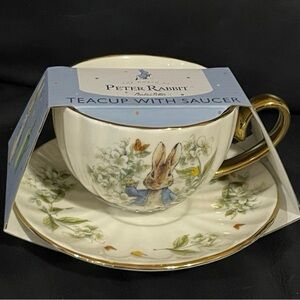 Easter Peter Rabbit Teacup with Saucer